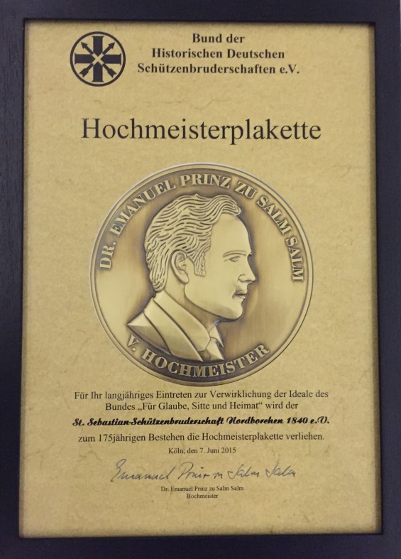 Hochmeisterplakette 1